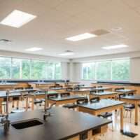 How Architectural Vision Shapes Design and Architecture of a School, School, Education, Floor plans for schools, School’s layout, beautiful and bright classroom with desks
