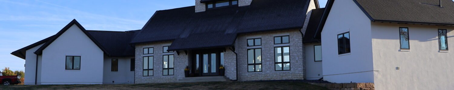 outside of a wing-style home