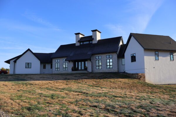 outside of a wing-style home