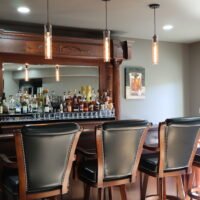 view of bar area inside a home