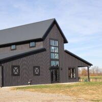 modern style barn house