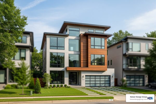 modern three-story house - Three-Story Home