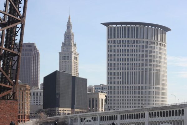 cleveland architecture skyline historic and modern towers